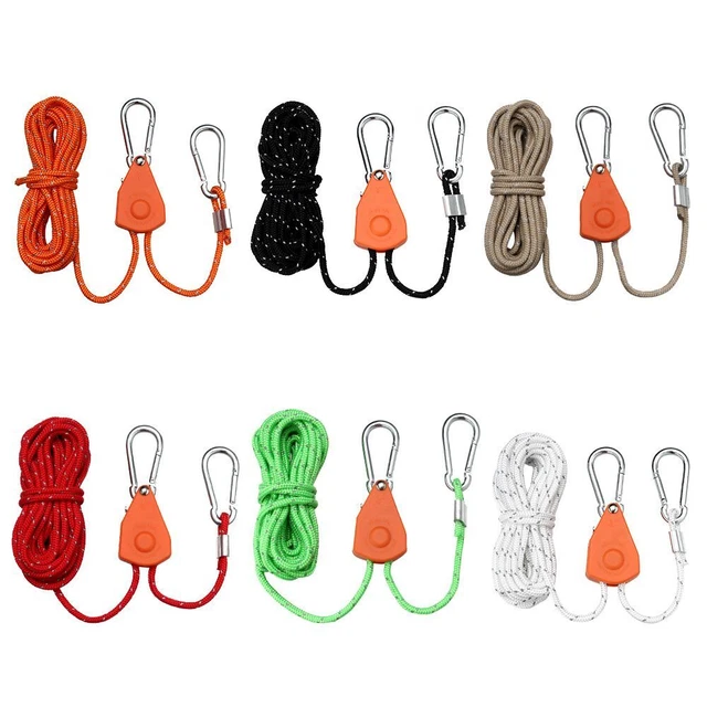 Cheibe tent rope tension adjustable rope closure ratchet hanger