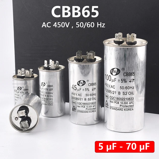 300UF CAPACITOR CD60 Start Run AC Motor For Generator, Compressor, Air