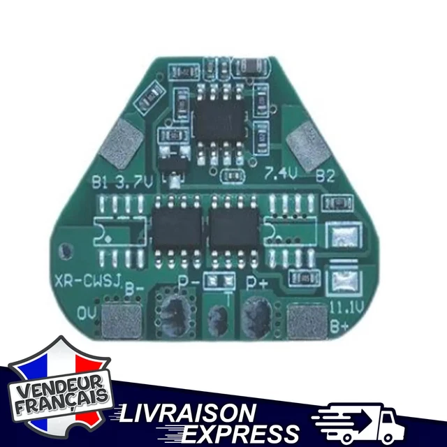 Carte BMS Protection 3S 5A Pour Batterie Li-ion 18650 11.1V - Neuve Sous Emballage