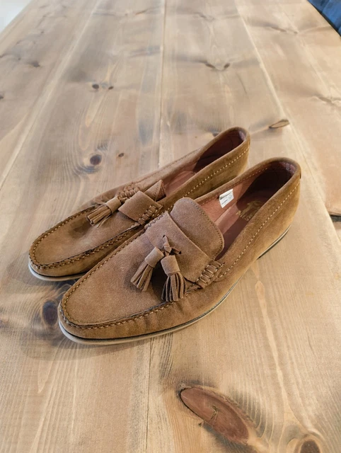 ASK THE MISSUS Mens Brown Leather Slip On Casual UK 10 EU 44 14.50 PicClick UK