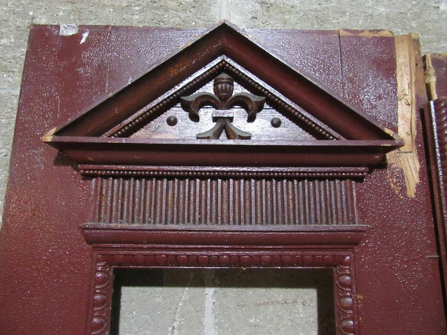 ~ Antique Carved Oak Double Entrance French Doors ~ 46.25 X 82.75 ~ Salvage 4