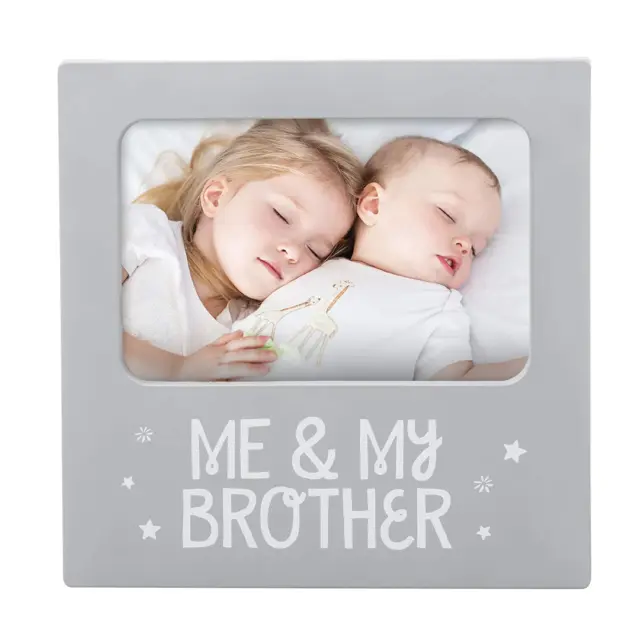 Tiny Ideas Me & My Brother Picture Frame, Nursery Décor, Gender-Neutral Baby Fra
