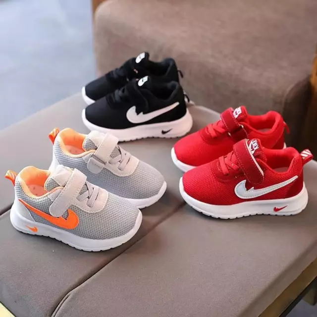 Girls Boys Toddler Running Trainer Sneakers Kids Casual Sports School Shoes Size