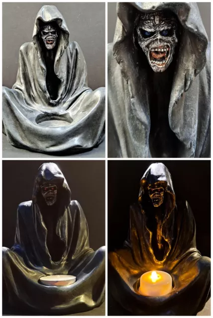 Iron Maiden Inspired Reaper EDDIE Light LED Bust Shelf FIGURE Custom Figurine