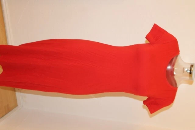 V0056 Uniqlo  Shirtkleid  rot Größe XS Sehr gut