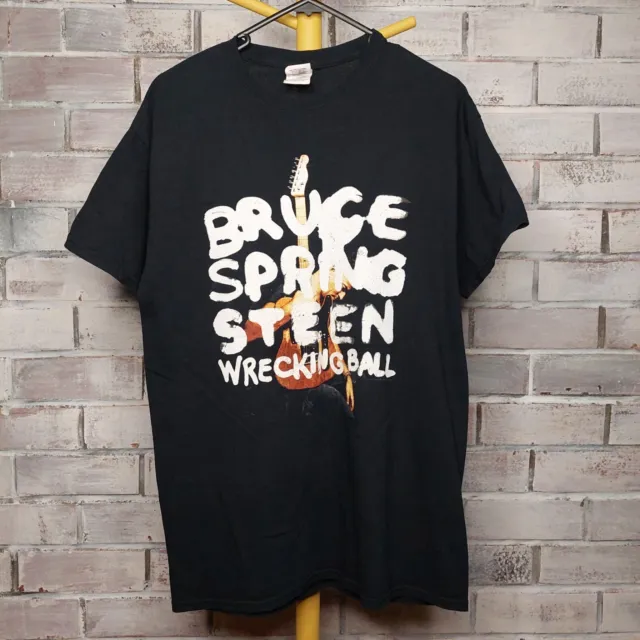 Bruce Springsteen Tshirt Wrecking Ball Tour 2013 Size M Band Tee Black Rare
