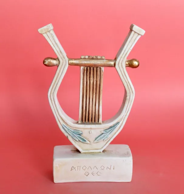 Lyre of Apollo small casting stone sculpture - Olympian God of music and poetry