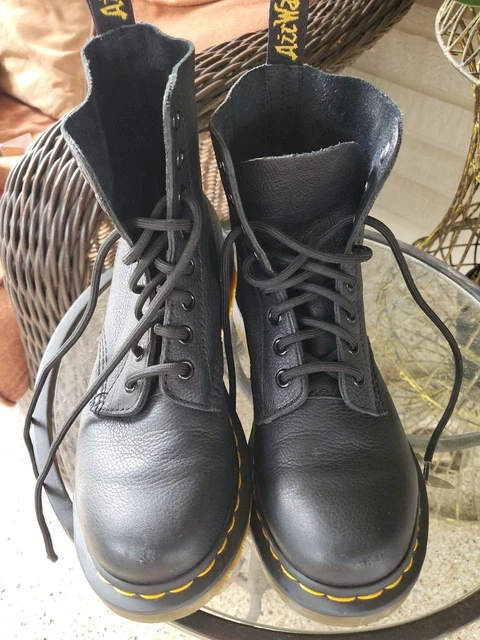 DR MARTENS BLACK PASCAL 1460 8 Eye WOMEN S PATENT LEATHER BOOTS US