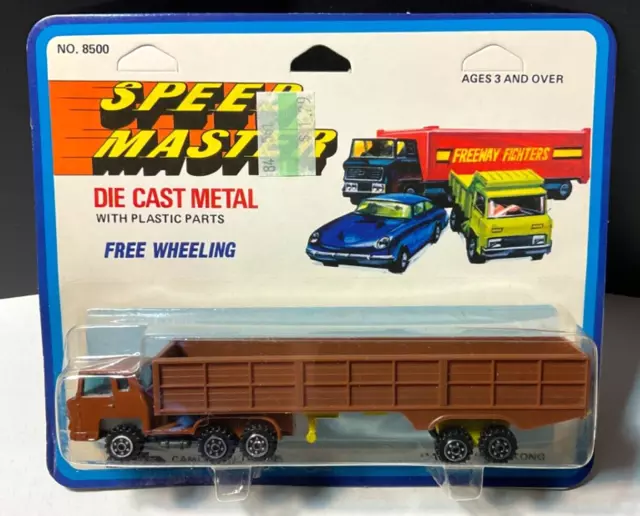 Speed Master Semi Trailer Gondola Truck Style Yatming Diecast Hong Kong NOS