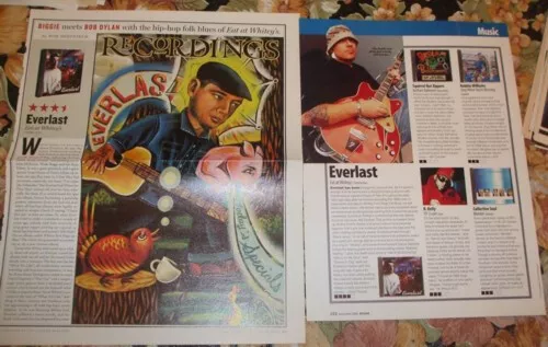 Everlast original TWO magazine clippings pages PHOTO article