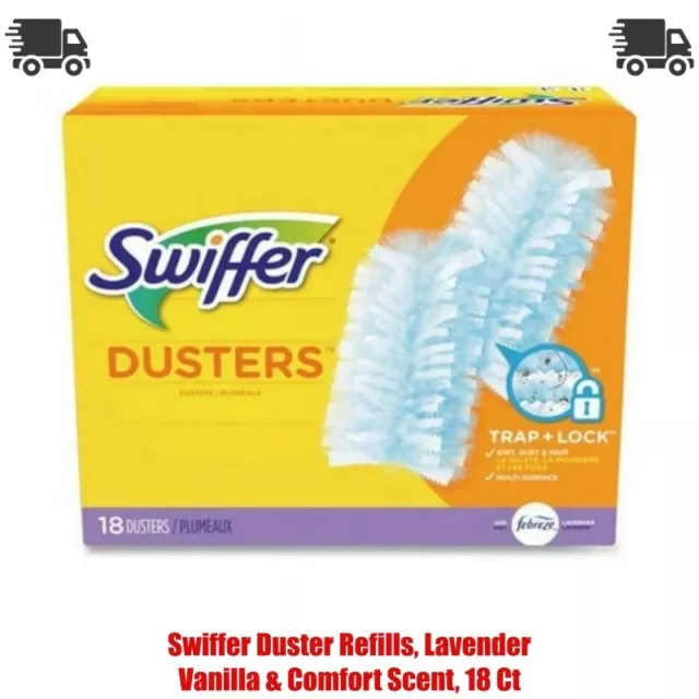 Swiffer Duster Refills, Lavender Vanilla & Comfort Scent, 18 Ct