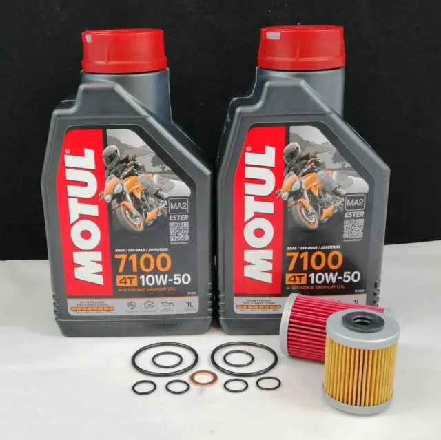 Service Kit Ölwechsel Ölfilter Motul 7100 10W50 passt für Husqvarna 701