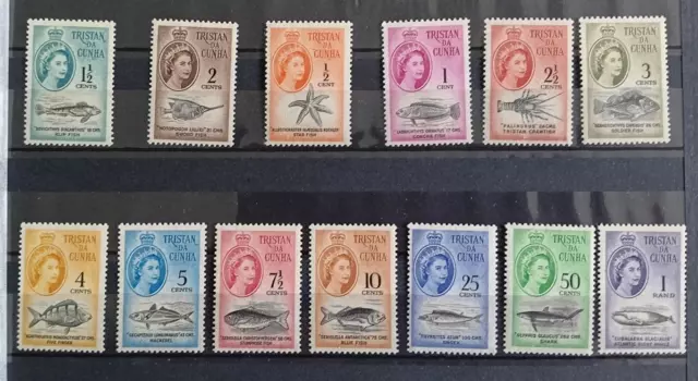 Tristan da Cunha stamps SG42-SG54 full set lightly mounted mint 1961 new SAfrica