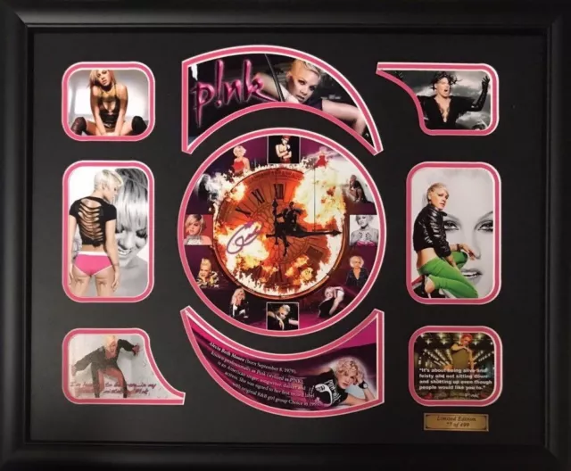 New Pink Signed Limited Edition Memorabilia Framed