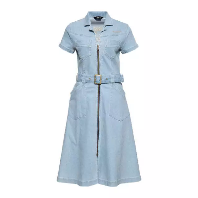 King Kerosin Queen Kerosin Speedway Queens Swing Ladies Dress Light Denim