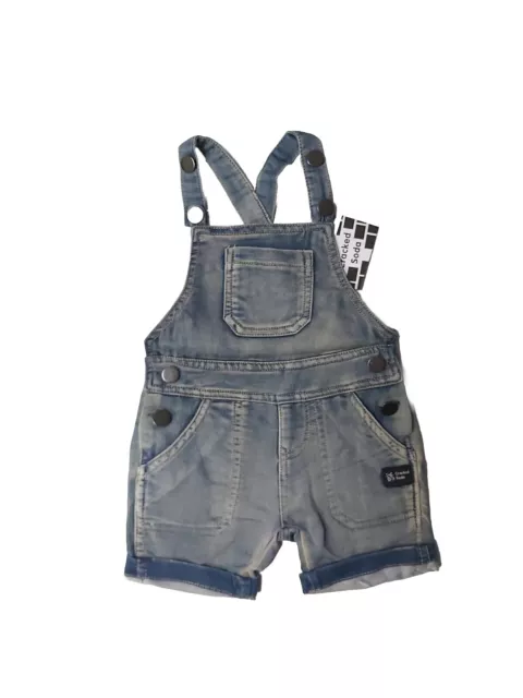 BNWT Cracked Soda - Baby Boys/Girls Unisex Size 00 (3-6M) Denim Overalls