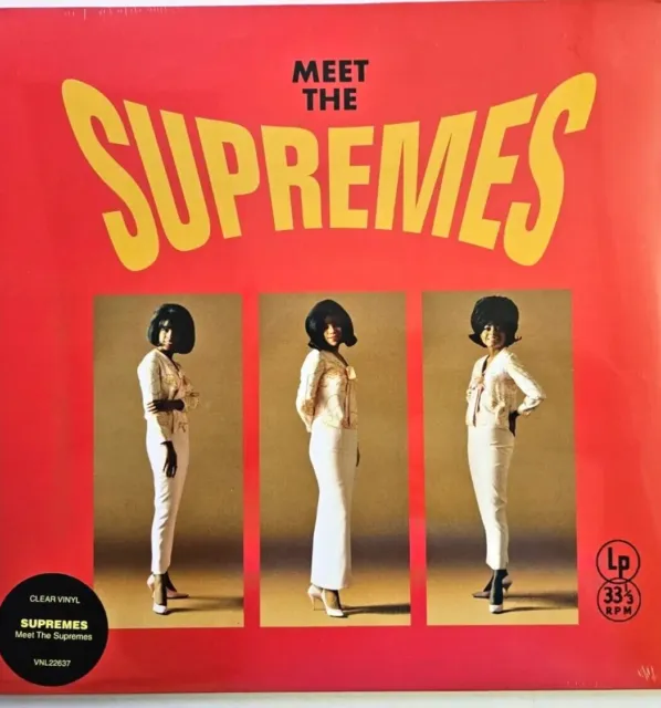 The Supremes Meet The Supremes LP Album Reissue Remastered Clear vinyl record