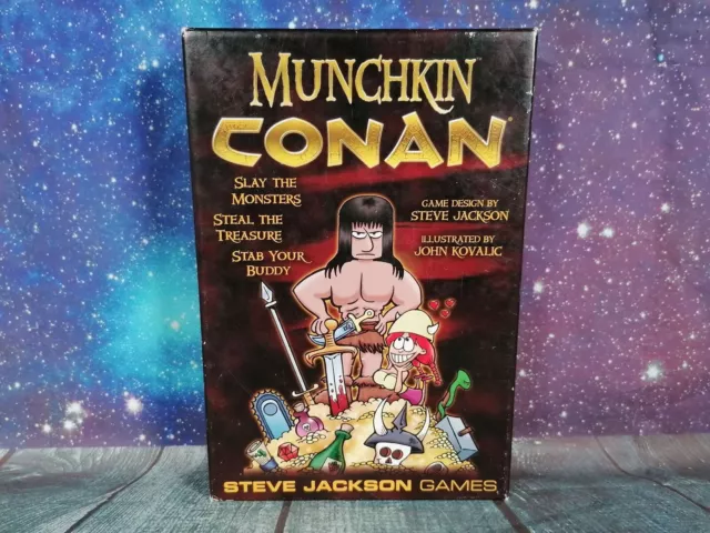 Munchkin Conan Board Carte Jeu Steve jackson games 2012 Avec Extra Cartes 2