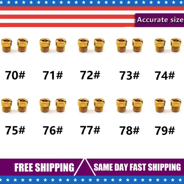 For Holley Carburetor JET ASSORTMENT KIT 70 to 79 2 EACH 1/4-32 GAS MAIN 20PACK