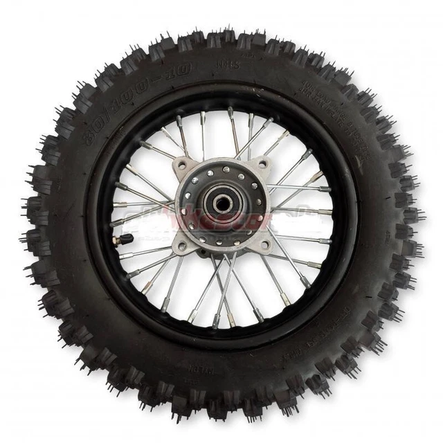 Ruota Completa 10” Posteriore Perno Da 12mm X Mini Cross Replica Ktm Lem Italjet