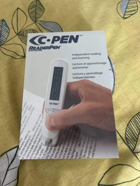 C-Pen C610R Reader Pen New Boxed- Assistive Reading Support ENG SPA FRE Dyslexic