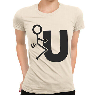 F U Rude Funny Ladies T-Shirt | Screen Printed - Womens Top