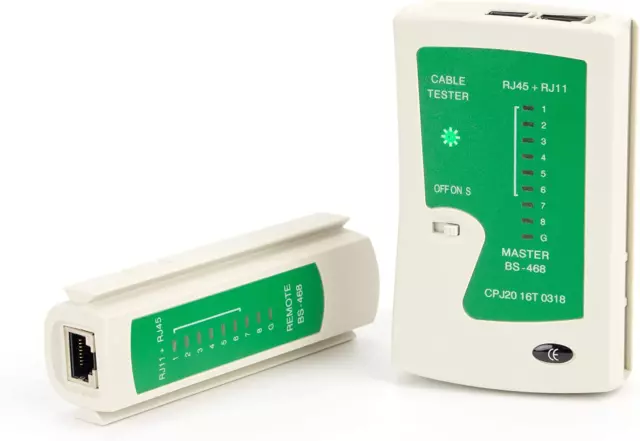 Testeur De Câble Réseau RJ45 Et RJ11 Kabeltester