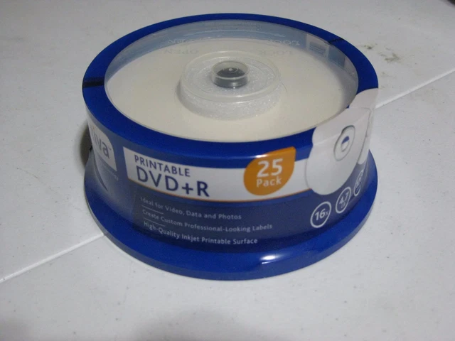 25 ATIVA OFFICE Depot White Inkjet Printable DVD R Discs Disk 16X 4 7GB 25 ATIVA OFFICE Depot White Inkjet Printable DVD R Discs Disk 16X 4 7GB
