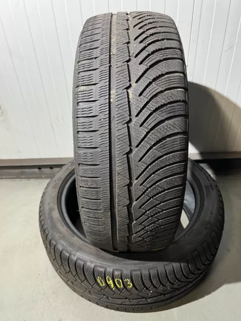 2x 225/45 R18 95V - Michelin Pilot Alpin PA4 - 5.5 mm - Winterreifen - DOT18