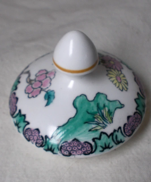 Rock Bird Deckel für Teekanne Ersatzteil feines Knochenchina von CROWN STRAFFORDSHIRE Vintage