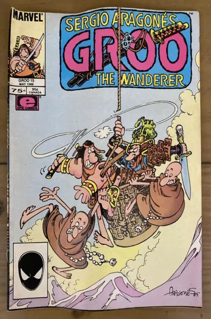 Sergio Aragones Groo The Wanderer #15 May 1986 Marvel Comics Vintage Comic Book