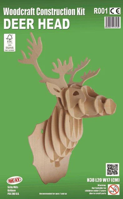 Maqueta de Madera Cabeza De Alce