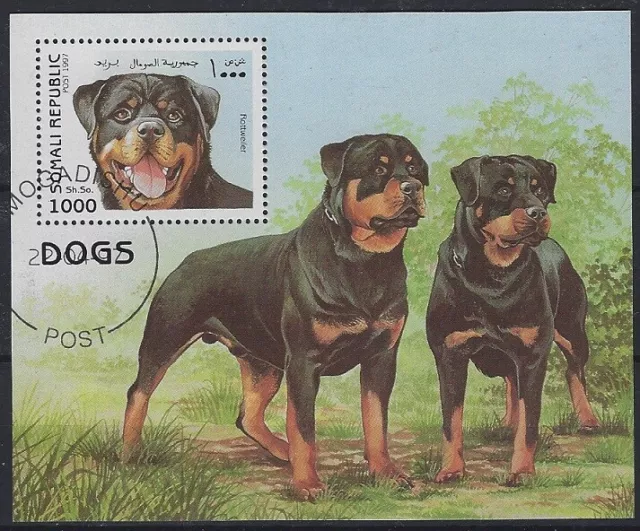 va1494 Somalia/ Hunde  MiNr Block aus 1997  o