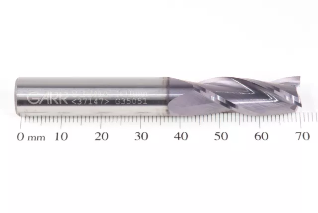 10mm GARR 823MA 3 Flute Solid Submicron TiALN Coated Carbide End Mill 37147