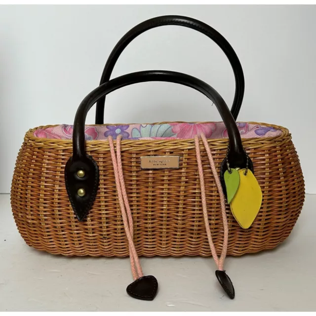 Vintage Kate Spade Basket Weave Purse  EUC