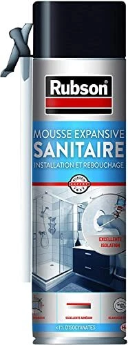 RUBSON Mousse Expansive Sanitaire, mousse de rebouchage et d'installation pour t