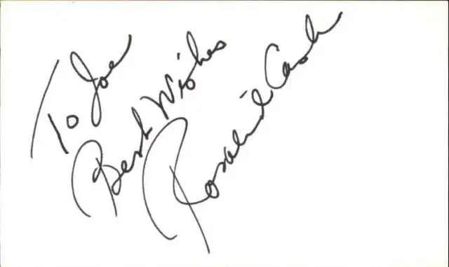 Rosalind Cash D.1995 Singer / Actress Signed 3" x 5" Index Card