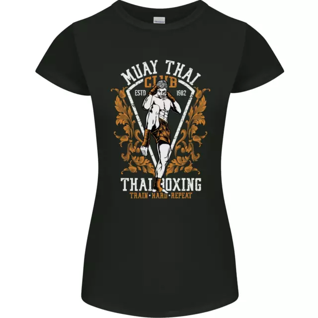 Muay Thai Fighter Warrior MMA Martial Arts Womens Petite Cut T-Shirt