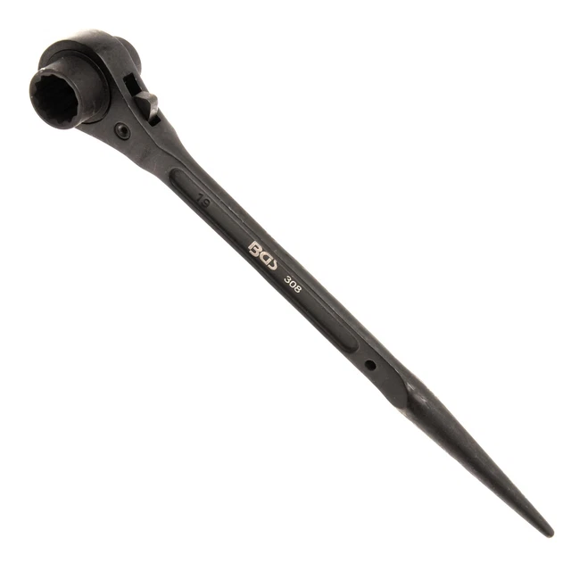 Cliquet 4-en-1 BGS 6777 - 19 Et 22mm - Marteau Et Pied-de-biche Intégrés