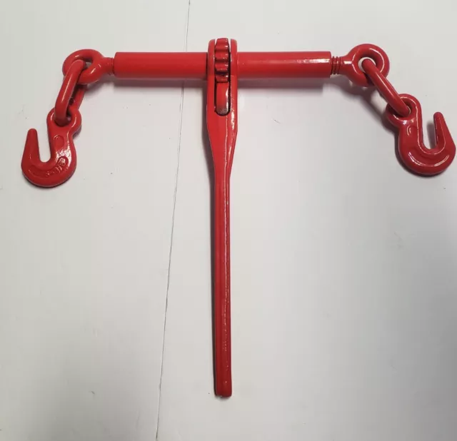 5/16"-3/8" Chain Load Binder Ratchet 6600lbs WLL Chain Hook Tie Down