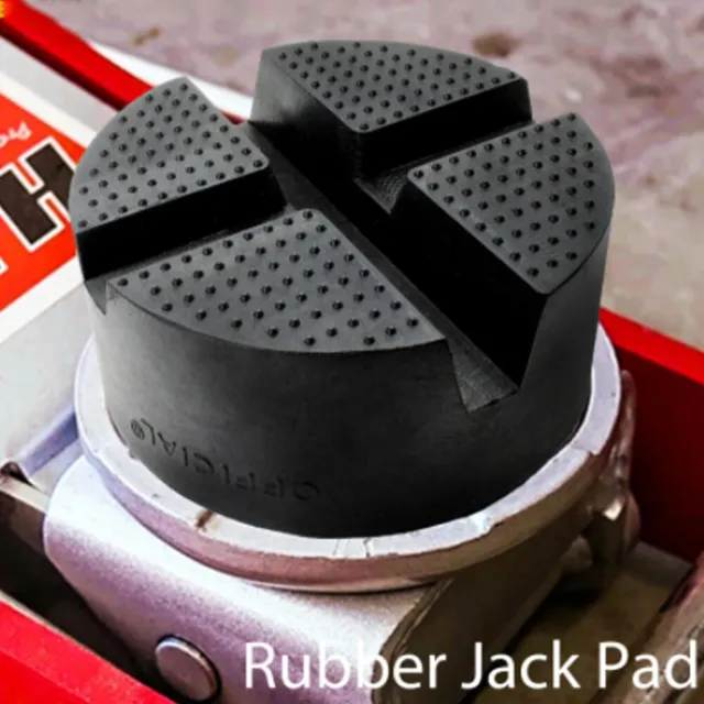 Universal Car Rubber Cross Slotted Jack Pad Adapter Guard Floor For Pinch Weld