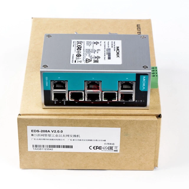 ONE MOXA EDS-208A switch Ethernet 8 porte