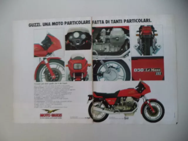 advertising Pubblicità 1983 MOTO GUZZI 850 LE MANS III