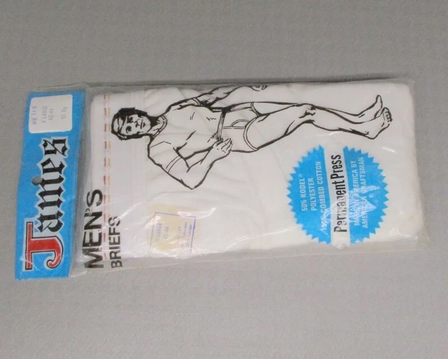 James men’s briefs size XL extra large 42-44 , unused 1970's vintage (1912)