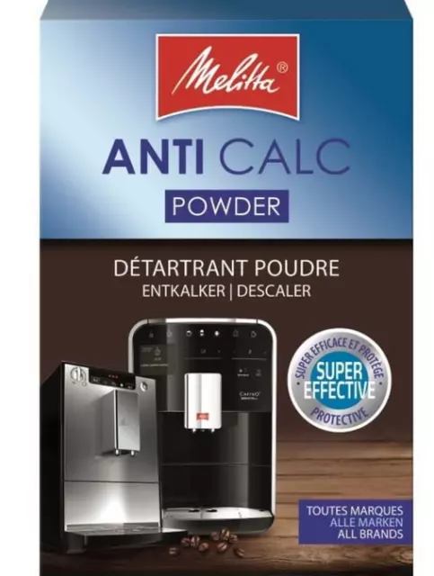 Melitta Anti Calc Powder Descaler For Espresso Machines 2 x 40g Sachets 6545499