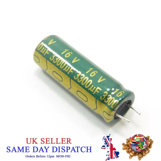 Radial Electrolytic Capacitor Voltage 16V Capacitance 3300uF 105°C