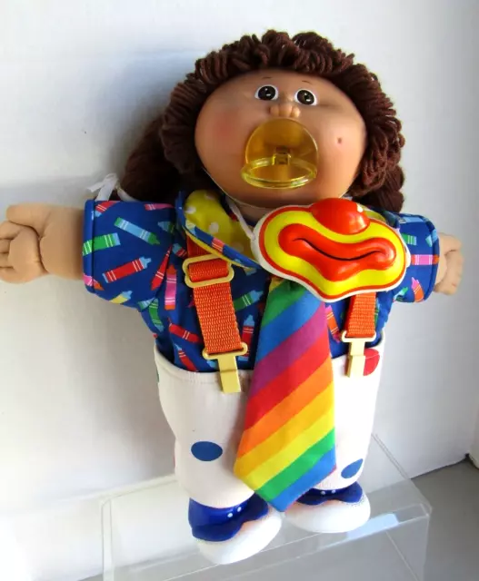 Coleco 16" PACIFIER Cabbage Patch Kids CIRCUS KID Girl Clown,  no box,  1986, P