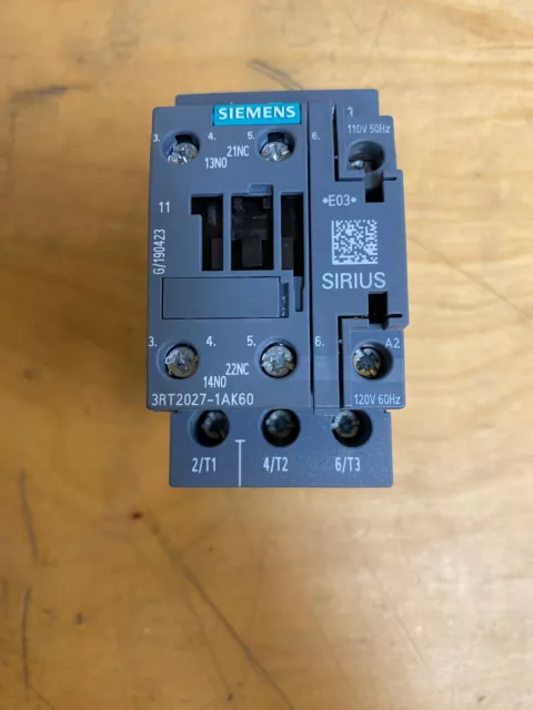 Siemens 32A 3 Pole 400V Coil Contactor 3RT2027-1AK60