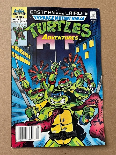 Teenage Mutant Ninja Turtles Adventures # 23 Vf Newsstand 1St Slash