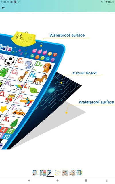 Interactive Alphabet Pool ELECTRONIC ALPHABET POSTER,INTERACTIVE Alphabet Wall Chart, Abcs ...